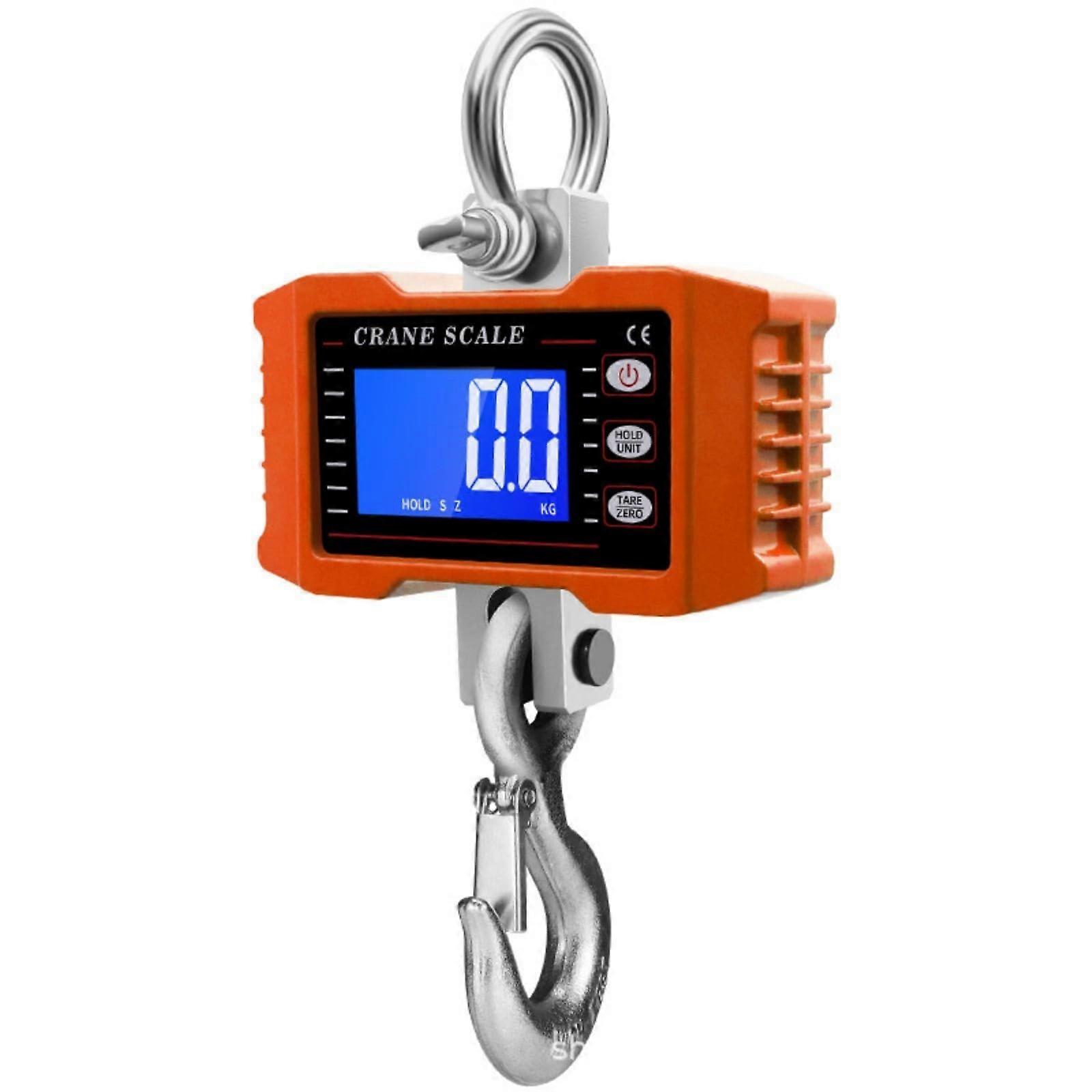 Digital Crane Scale 1000kg  Precision Waterproof LCD Industrial Hanging Scale with Hook