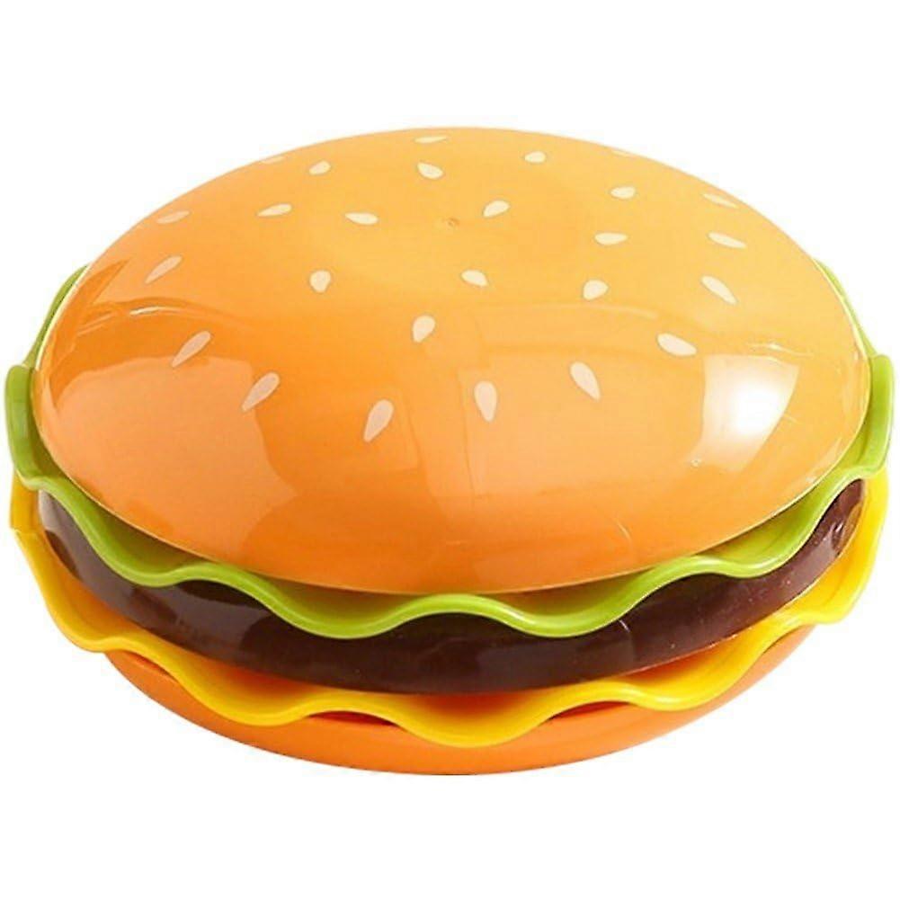 Burger Plates Set with Stackable BurgerShaped Design for Snacks Desserts and Party Tableware