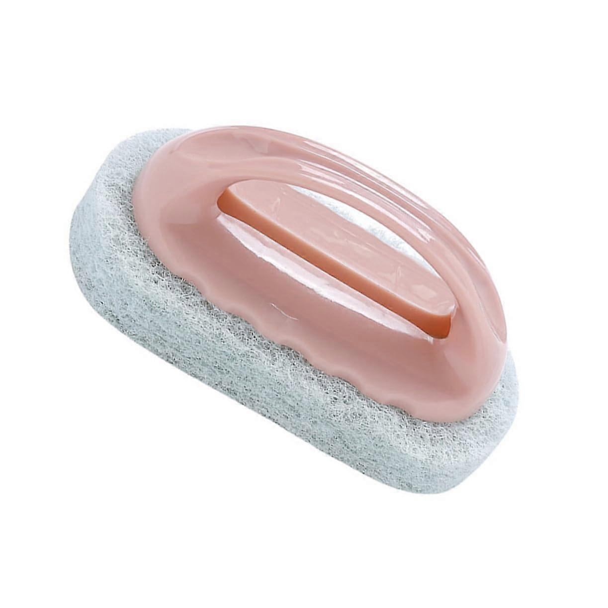 Cleaning Brush Sponge with Ergonomic Handle, Scratch Kitchen Scrubber for Bathroom, Pots and Pans