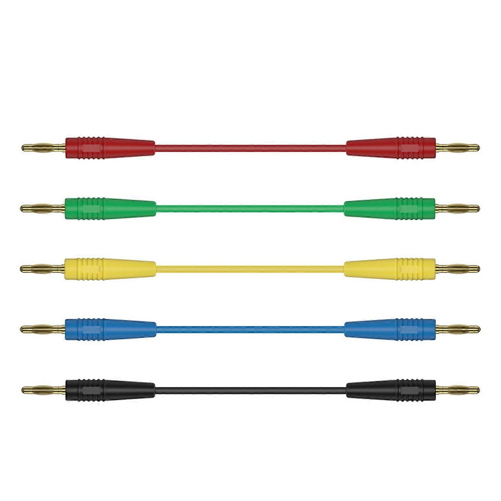Banana Plug Test Leads 2mm  Conductivity Core Secure Locking for Multimeter Electronics 5pcs