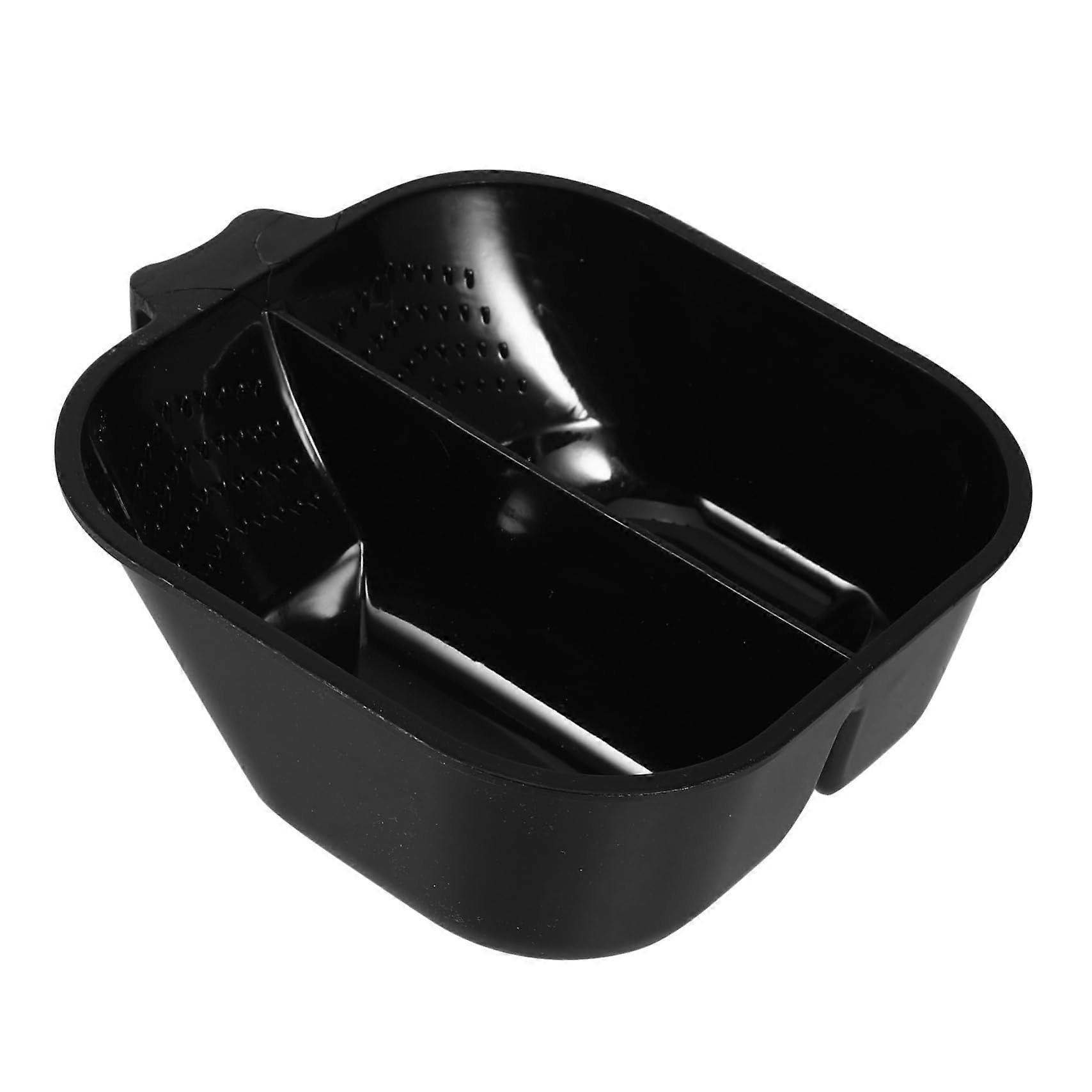 3pcs Plastic Hair Dye Mixing Bowls with Handle for Salon and Home MultiColor Stackable