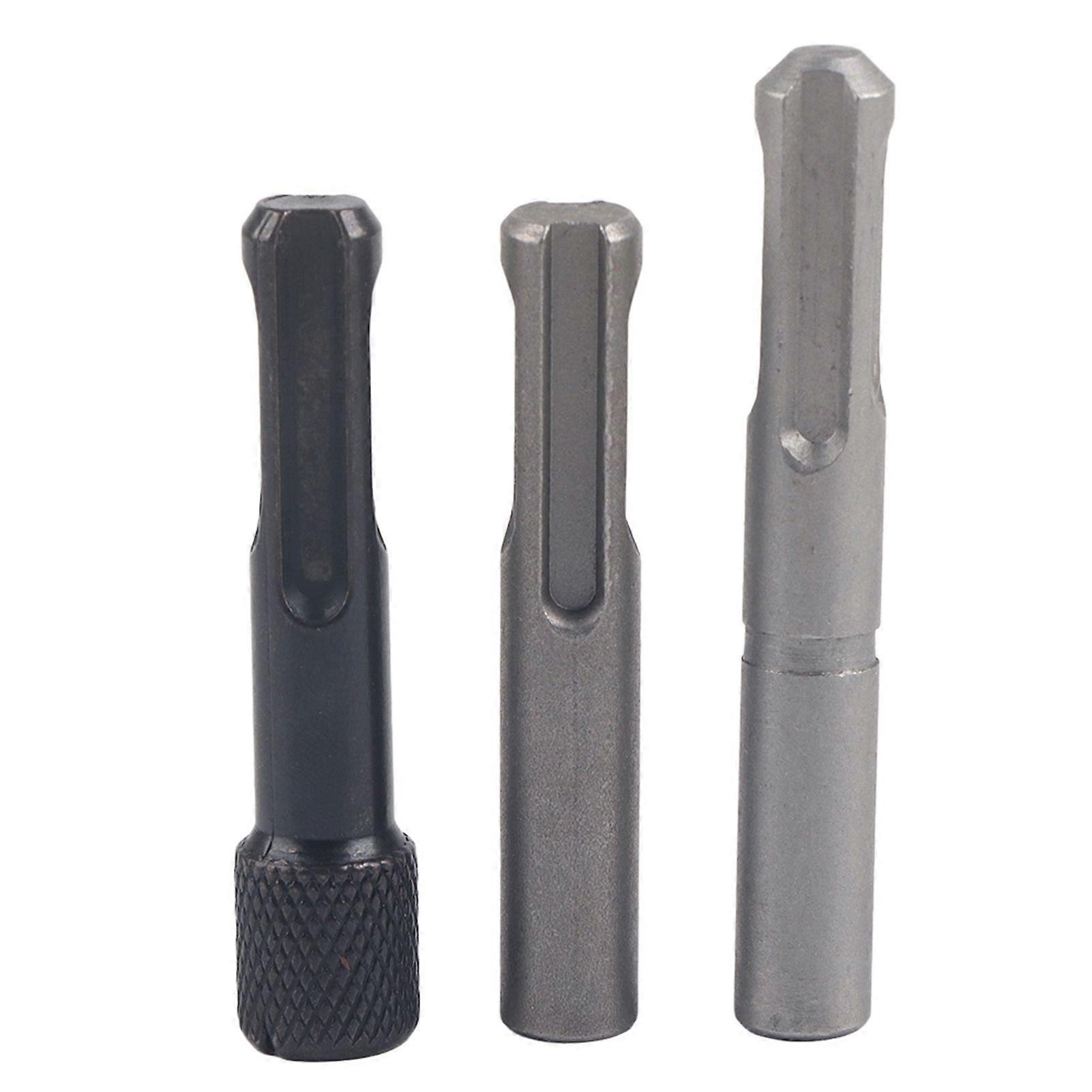 3-Piece 1/4" Hex Shank Screwdriver Socket Adapter Set for SDS Impact Drill