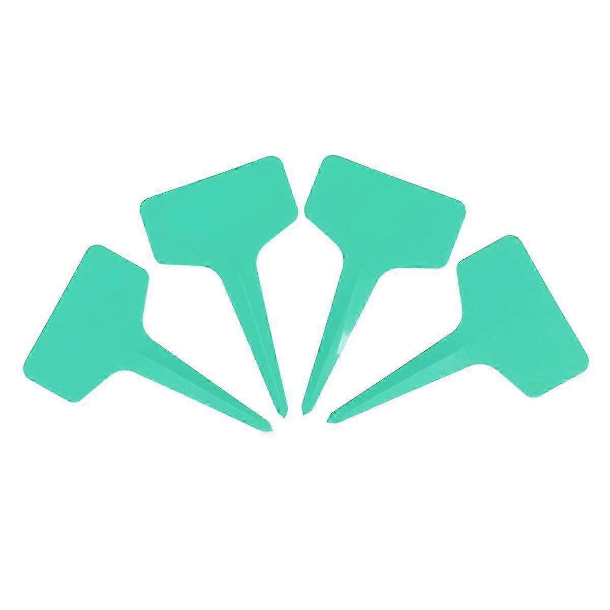 Plastic T-Shaped Garden Labels for Marking Use 100Pcs Durable Green