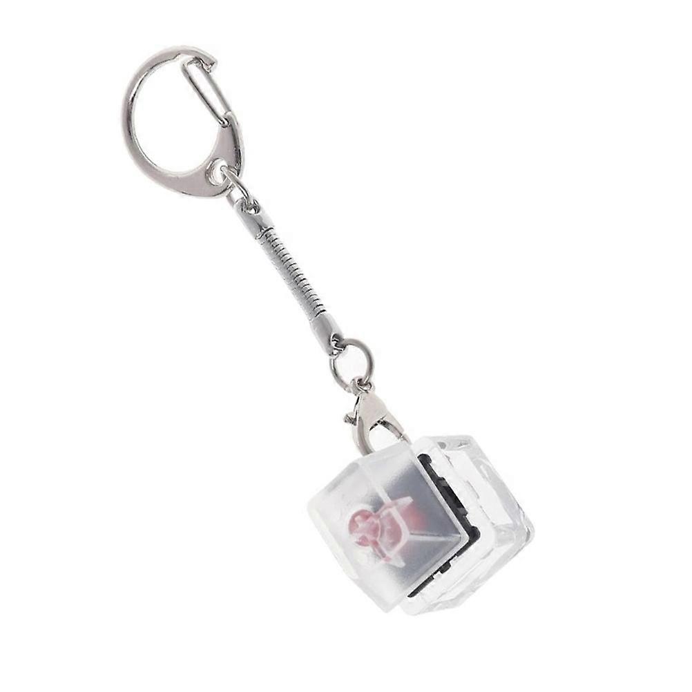 Red Mechanical Keyboard Tester Keychain for Decoration 2Pcs ABS Plastic