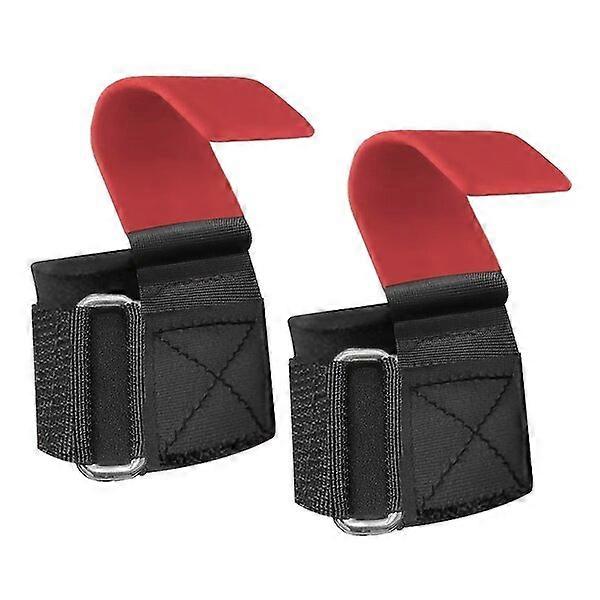 Weightlifting Wrist Support Hooks Adjustable Non-Slip 2-pack Dumbbell Weight Training Equipment