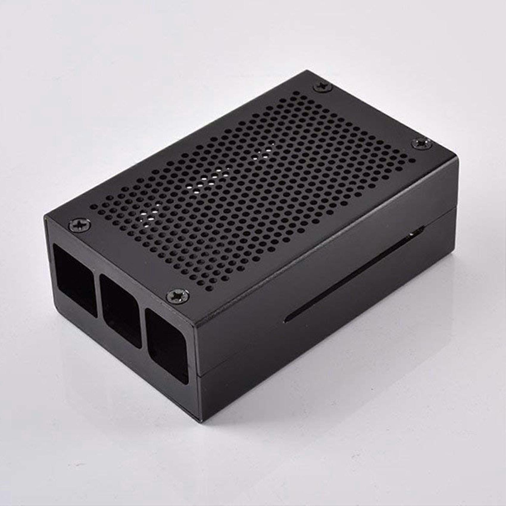 5X for Raspberry Pi 3 Model B+ Case Aluminum Case Case Compatible with Raspberry Pi 3 Model B Also(Black)