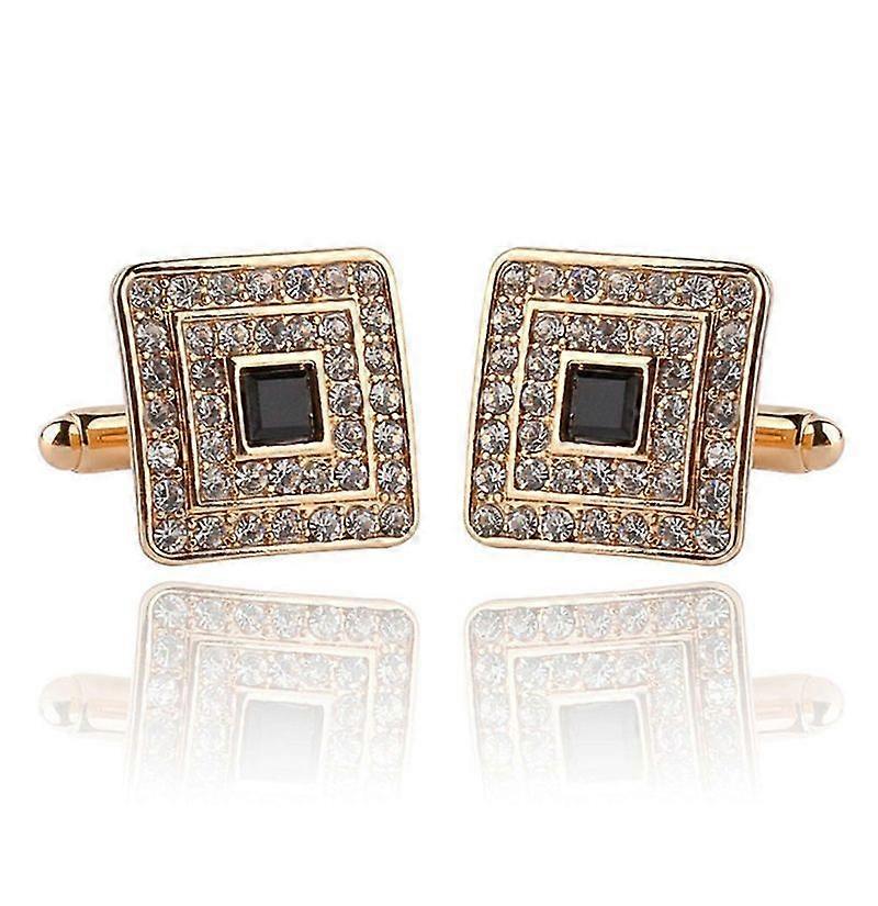 Golden square cufflinks