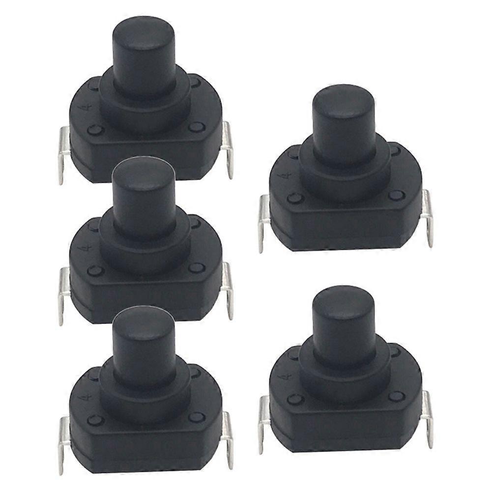 Flashlight Switch Button Power Self-Locking 6A Flashlight Button Ship-Type High Current Press to Power on 17.8mm