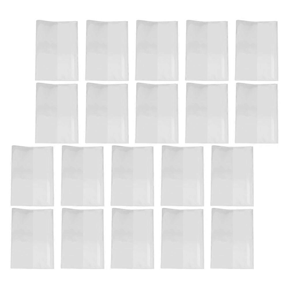 Transparent Book Cover Protector for Textbooks Waterproof Plastic 20Pcs