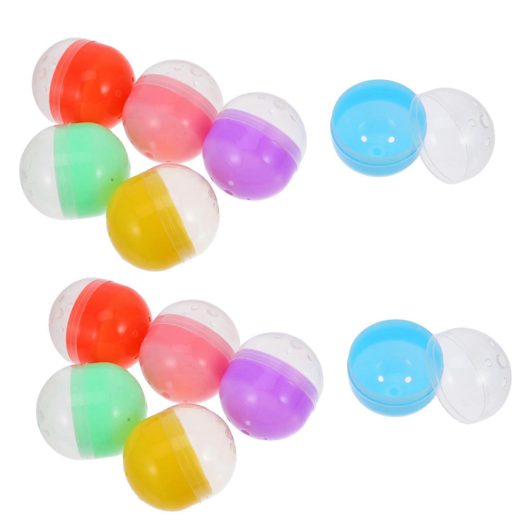 50 Pack Vending Machine Capsules Empty Plastic Prize Containers Reusable Snap Closure
