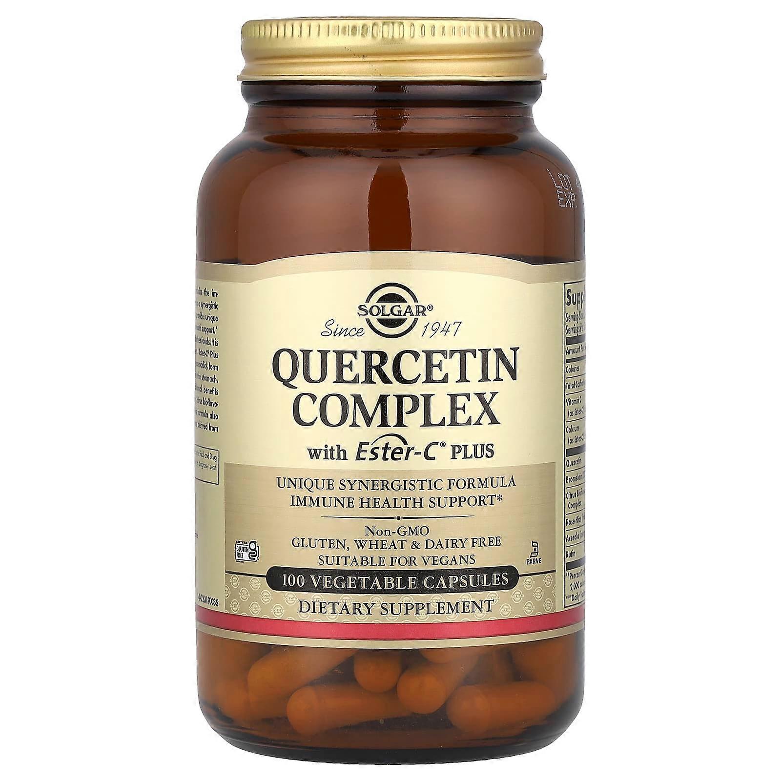 Solgar, Quercetin Complex with Ester-C Plus, 100 Vegetable Capsules