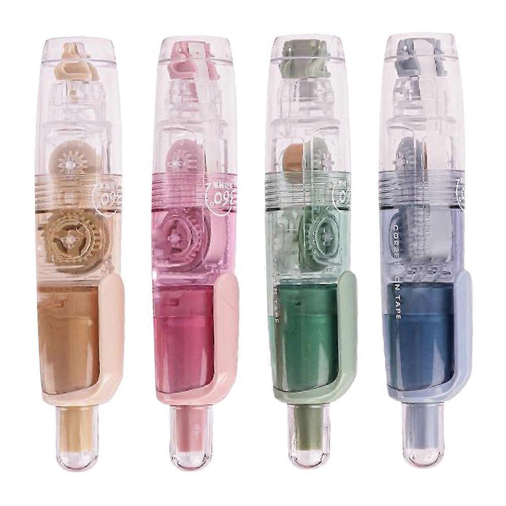 Correction Tape Portable Use for Students 4Pcs Press Type Tape