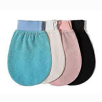 4 Pieces Exfoliating Gloves, 14x21cm Horsehair Body Exfoliating Glove for Smooth Skin and Ingrown Hair Prevention