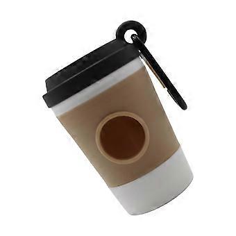 Coffee Cup Dog Poop Bag Dispenser with Built-in Holder for Travel and Dog Walking