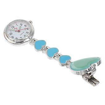 Quartz Nurse Pocket Watch With Luminous Hands For Doctor And Nurse Decoration In Stylish Blue Color 1Pc