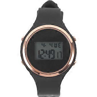 Digitale Armbanduhr für Kinder und Schüler in Schwarz mit Kalenderfunktion und robustem Gehäuse aus einer Legierung (1 Stück)