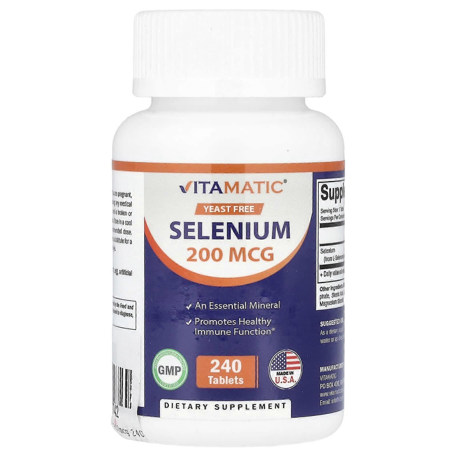 Vitamatic, Selenium , 200 mcg , 240 Tablets, 2-Pack