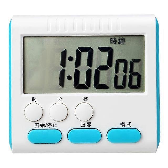 Kitchen timer electronic countdown multi-functional alarm clock for student self-discipline baking time management black Chinese model
