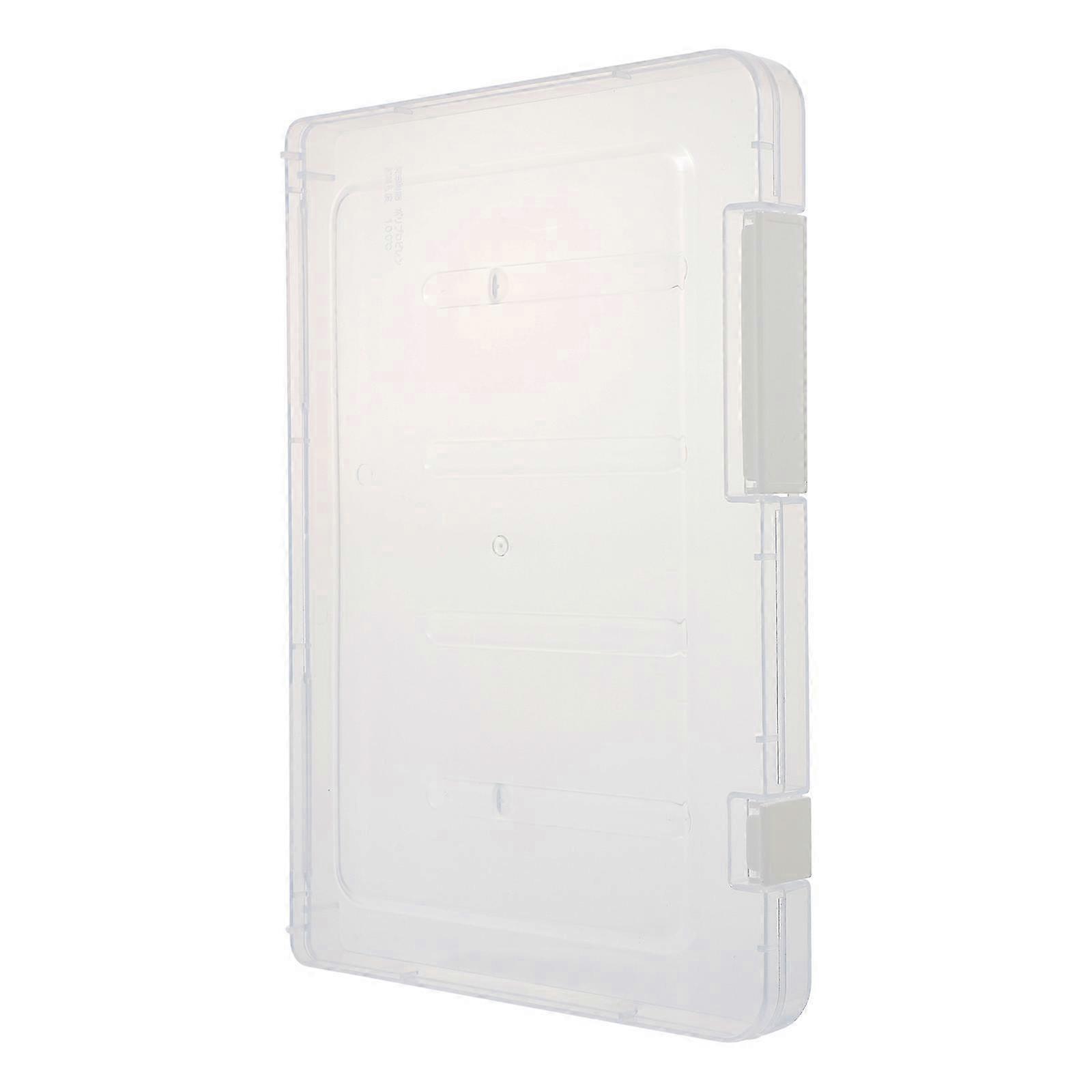 1Pc Durable Document File Storage Box Practical Desktop Storage Holder (As Shown)