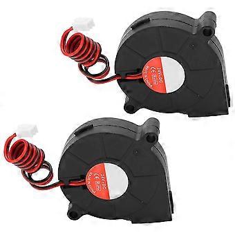 2pcs 3D Printer Fan Silent Cooling Fan Fit compatible withEnder?3 Replacement Part 50x50x15mm DC24V