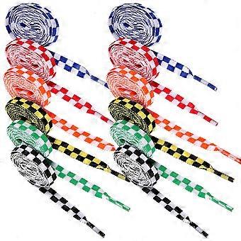 12 Pairs of Reusable Shoe Laces Flat Shoelaces Shoe String Sneakers Shoe Laces Flat Shoe String