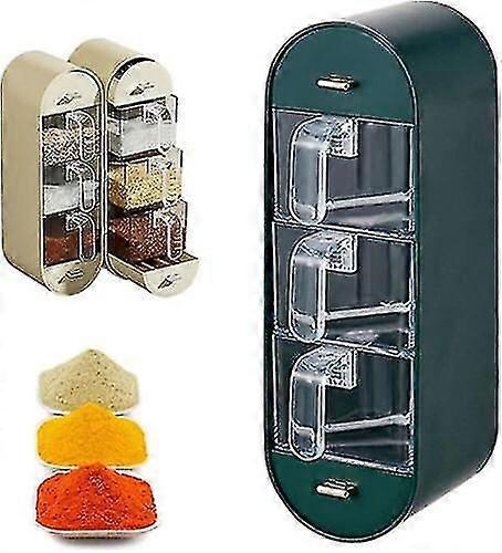 Wall-Mounted Spice Storage Box  Kitchen Organizer