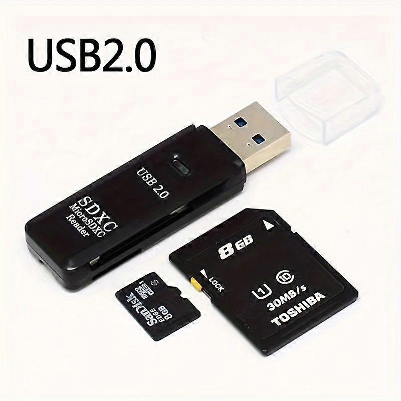 USB2.0 SD Card Reader: Transfer Photos And Data From Camera Memory Card To Your Computer Instantly!
