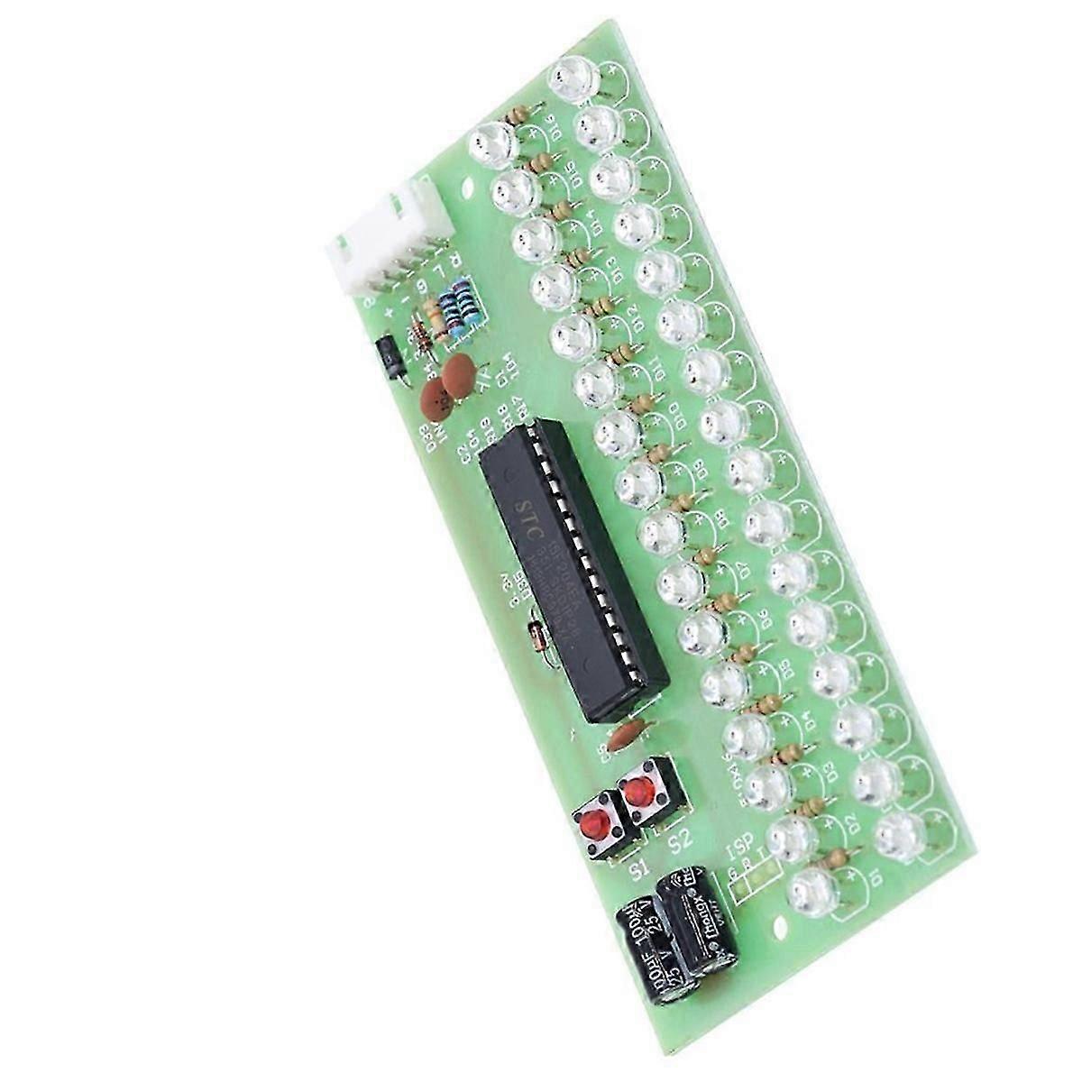 Adjustable Display Pattern LED VU Meter Level Indicator Amplifier Audio 16 Dual Channel Lamp Light