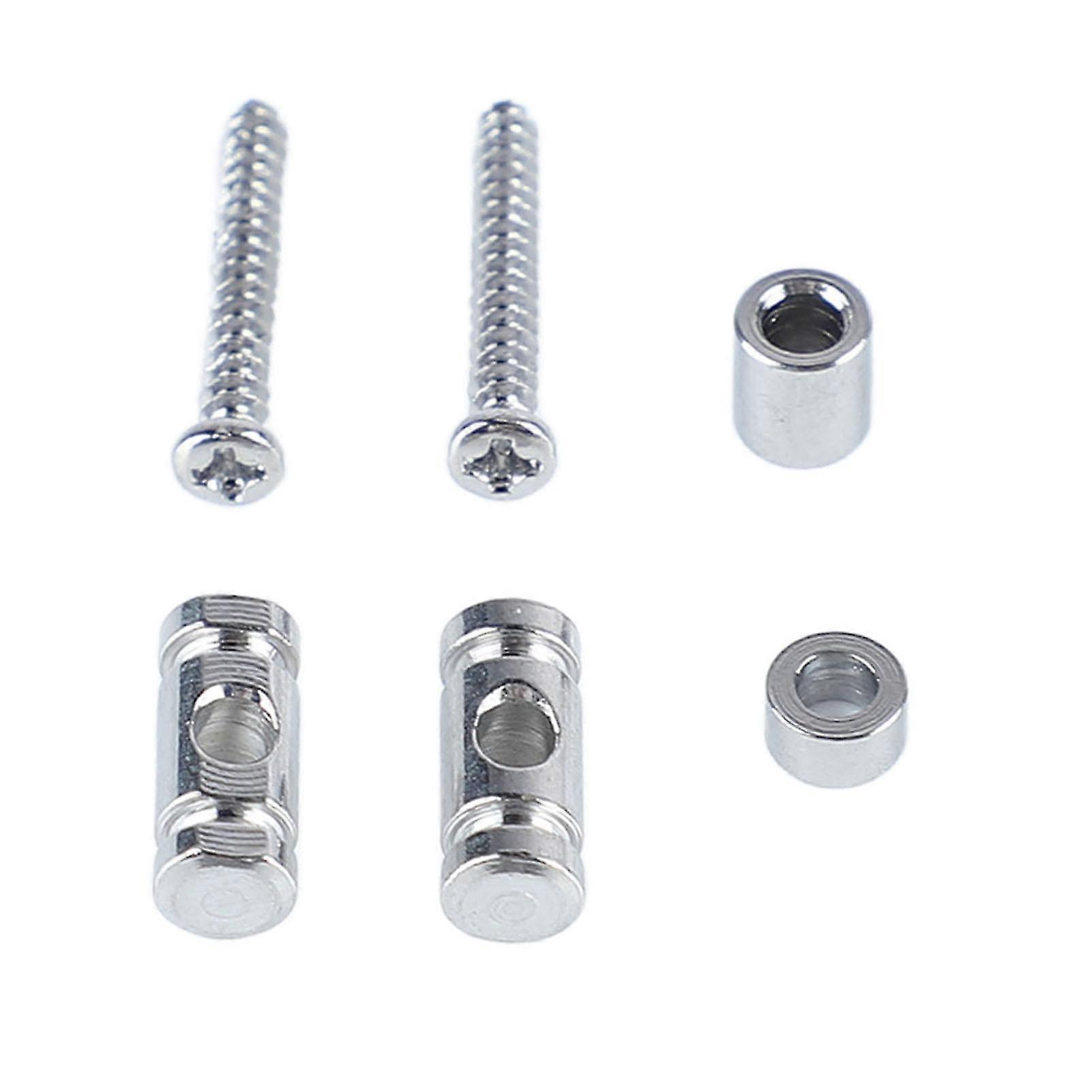 Guitar Roller String Tree Guide Retainer Metal Electric Guitar String Guide Retainer Replacement Silver