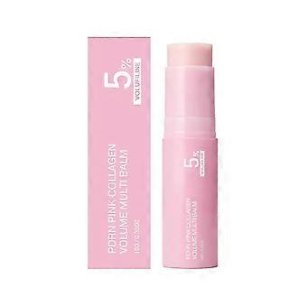 5% Volufiline PDRN Pink Collagen Volume Multi Balm Stick, rimpelverzorgende gezichts- en lichaamsbalsem voor onder de ogen, hals, lippen, voor een vollere en stralende huid, 10 g