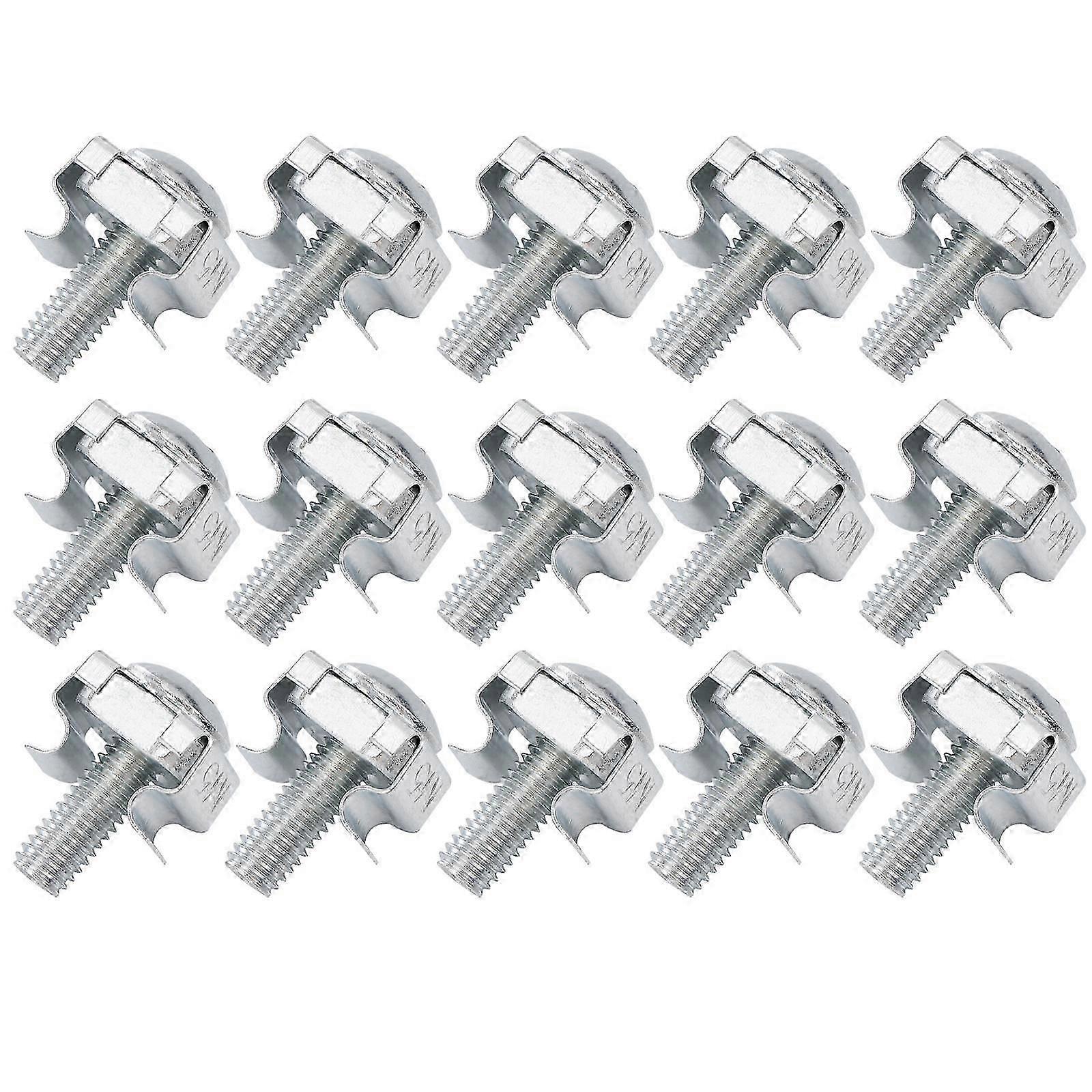 Silver Server Rack Screws for Cabinet Mounting with 100Pcs Kit