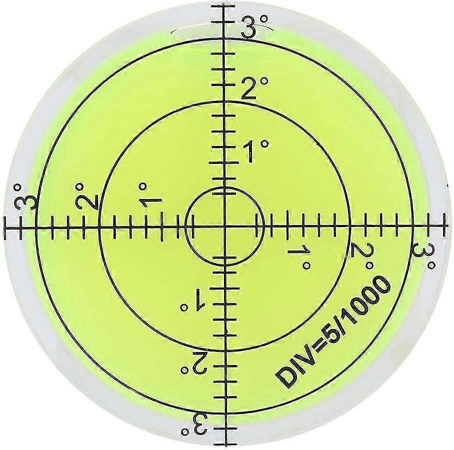 Abs Plastic Diameter 60mm Spirit Bubble Level Measuring Tool Round With Scale For Camera Platform Scale