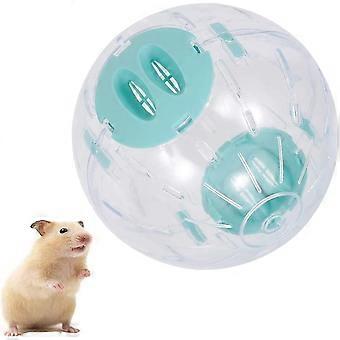 Silent Hamster Ball, Hamster Gerbil Running Exercise Wheel Hamster Crystal Ball 5.5 Inch Dog Pet Toy Ball Small Animals Cage Accessories (Blue) Blue -