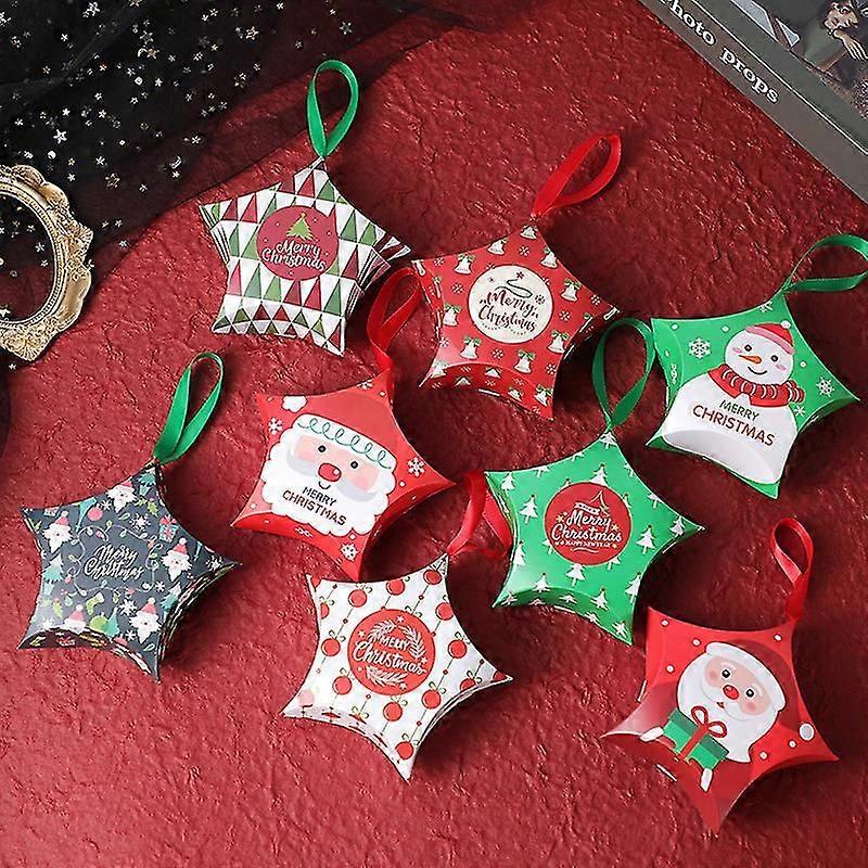 8pcs Christmas Gift Boxes Santa Claus Candy