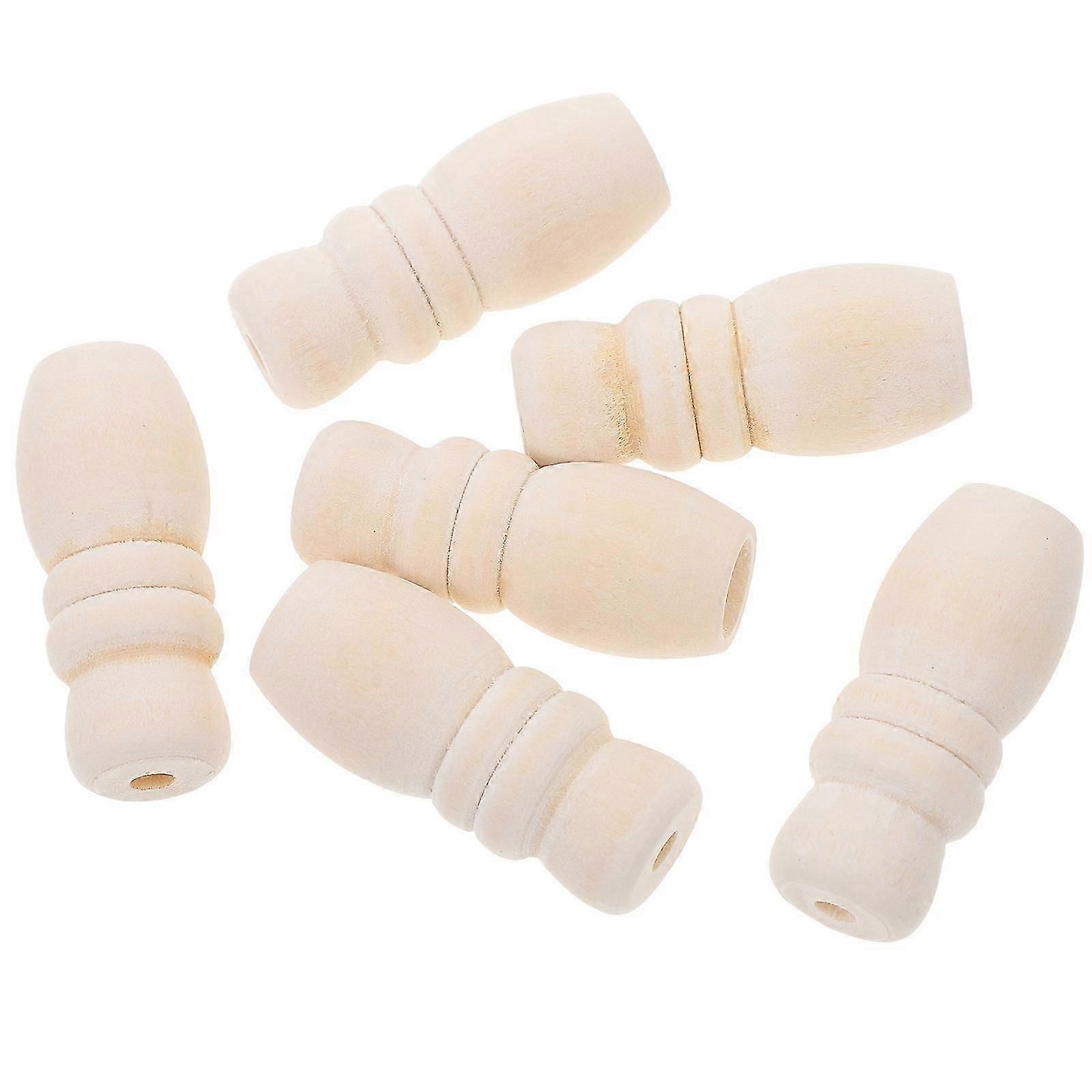 Wooden Blind Pull Cord Knobs for Curtain Repair 12Pcs