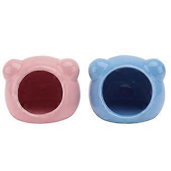 Bekväm hamsterbädd i keramik, sommar, 2 st