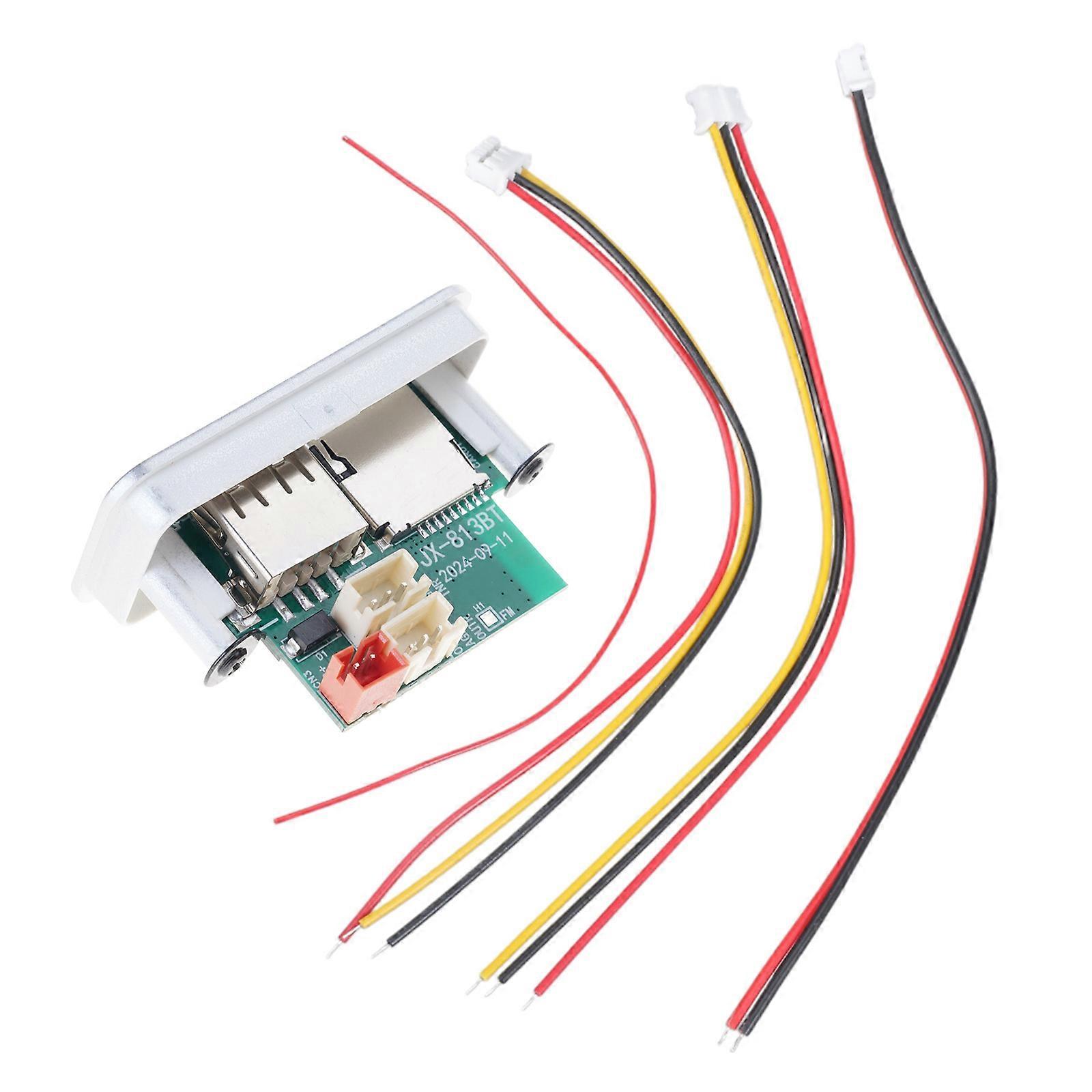 Bluetooth-compatible Decoder Board Automatic Conversion Device Car Radio Sound MP3 Player Decoder Board Wireless Module  Silver