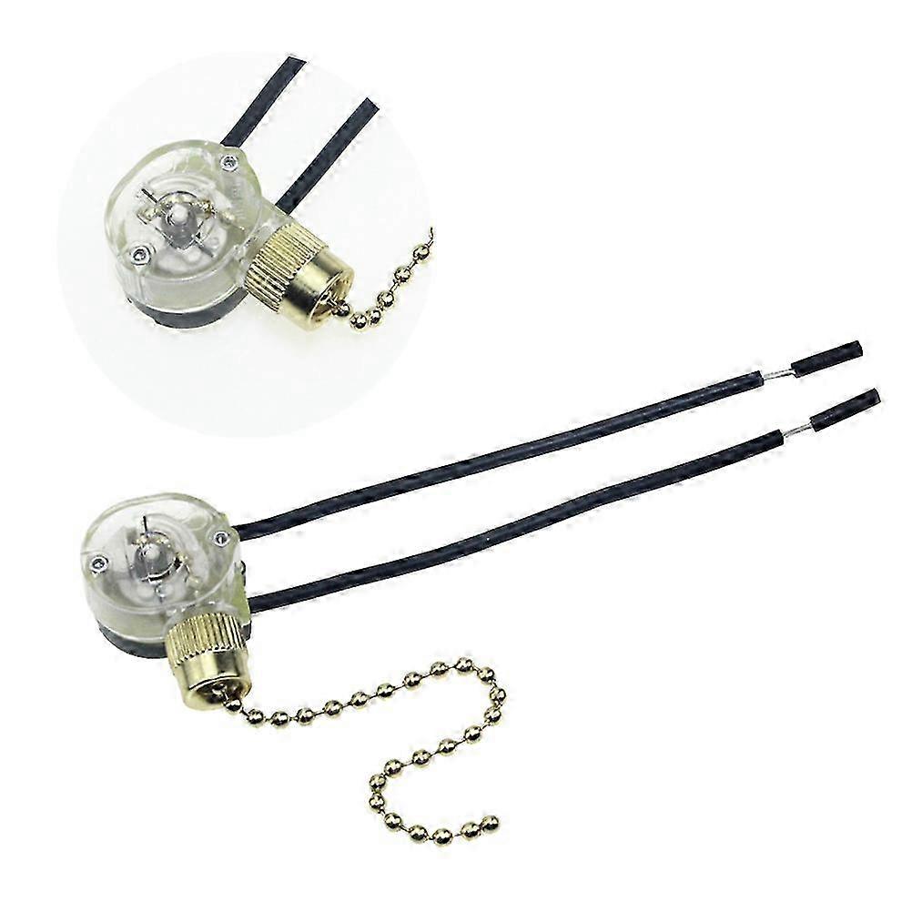 Fan Zipper Translucent Pull-chain Two Stop Cable On-off Creative Two Lines