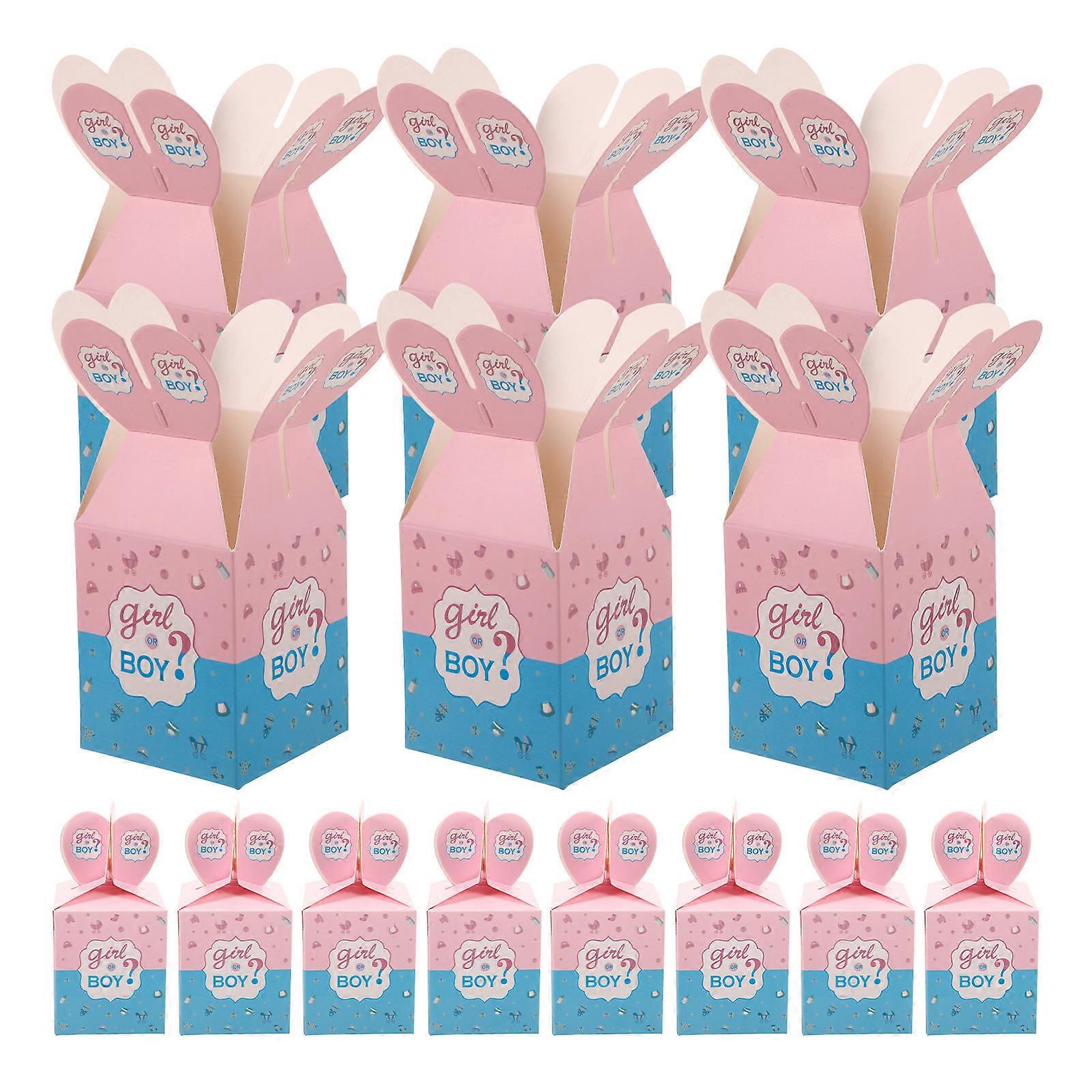 50pcs Reusable Candy Boxes Themed Party Present Cases Multi-function Chocolate Boxes
