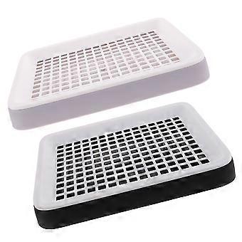 Guinea Pig Litter Box Indoor Bunny Potty Plastic Trainer 2Pcs Kit