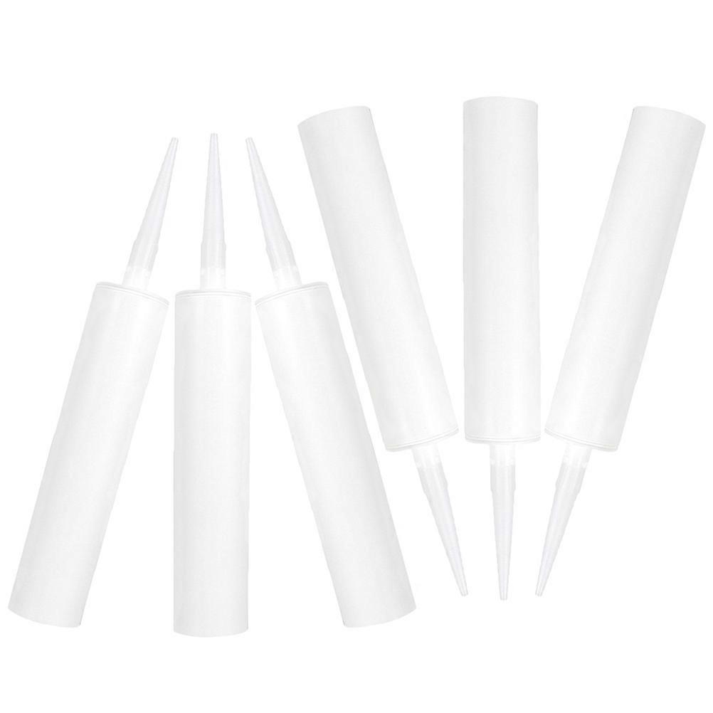 Portable Caulk Tubes Empty Refillable Caulking Tubes for Storage 6Pcs