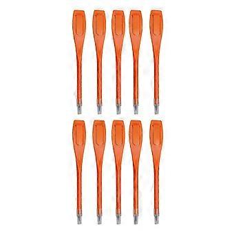 10x Golf Scoring Pencils Creative Golfs Pencils Mini Pencils Easy to Hold Recording Score Clip Golf Pencils for Sport orange color