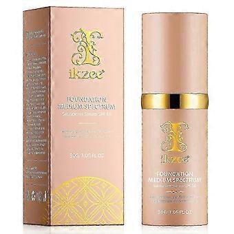 4-i-1 foundation med SPF 50+, fugtgivende foundation med lysændrende spektrum, vandfast makeup