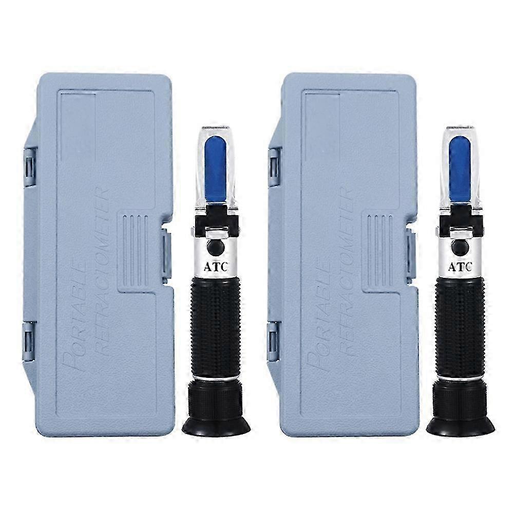 2X Brix Refractometer with ATC Dual Scale - Specific Gravity & Brix Hydrometer in Wine Making