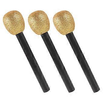 Glitter Fake Microphone Models for Decor 6Pcs Kids Microphone Toys