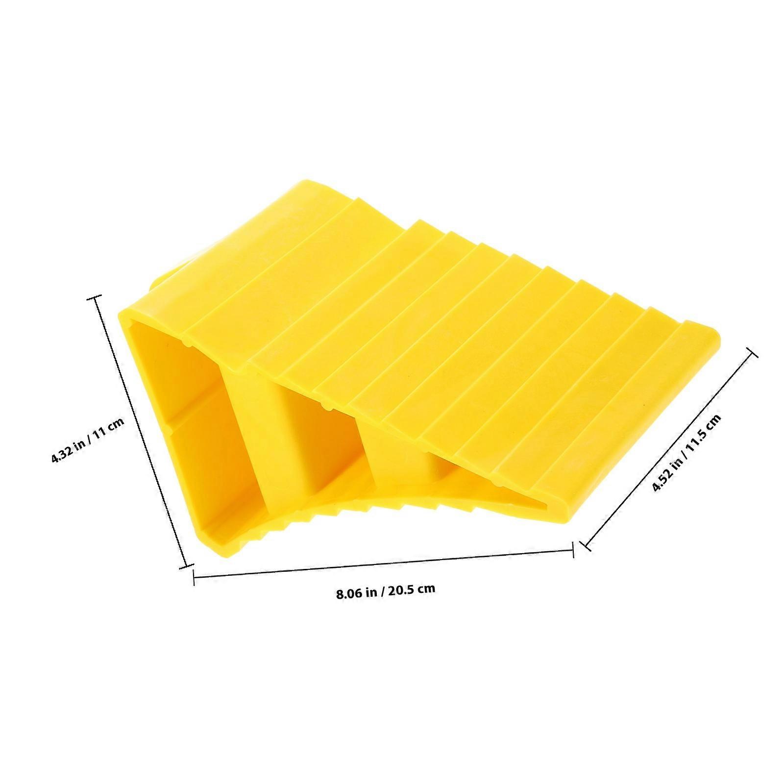 Car Wheel Chocks with Anti-Slip Function Rubber Tire Stopper 2Pcs