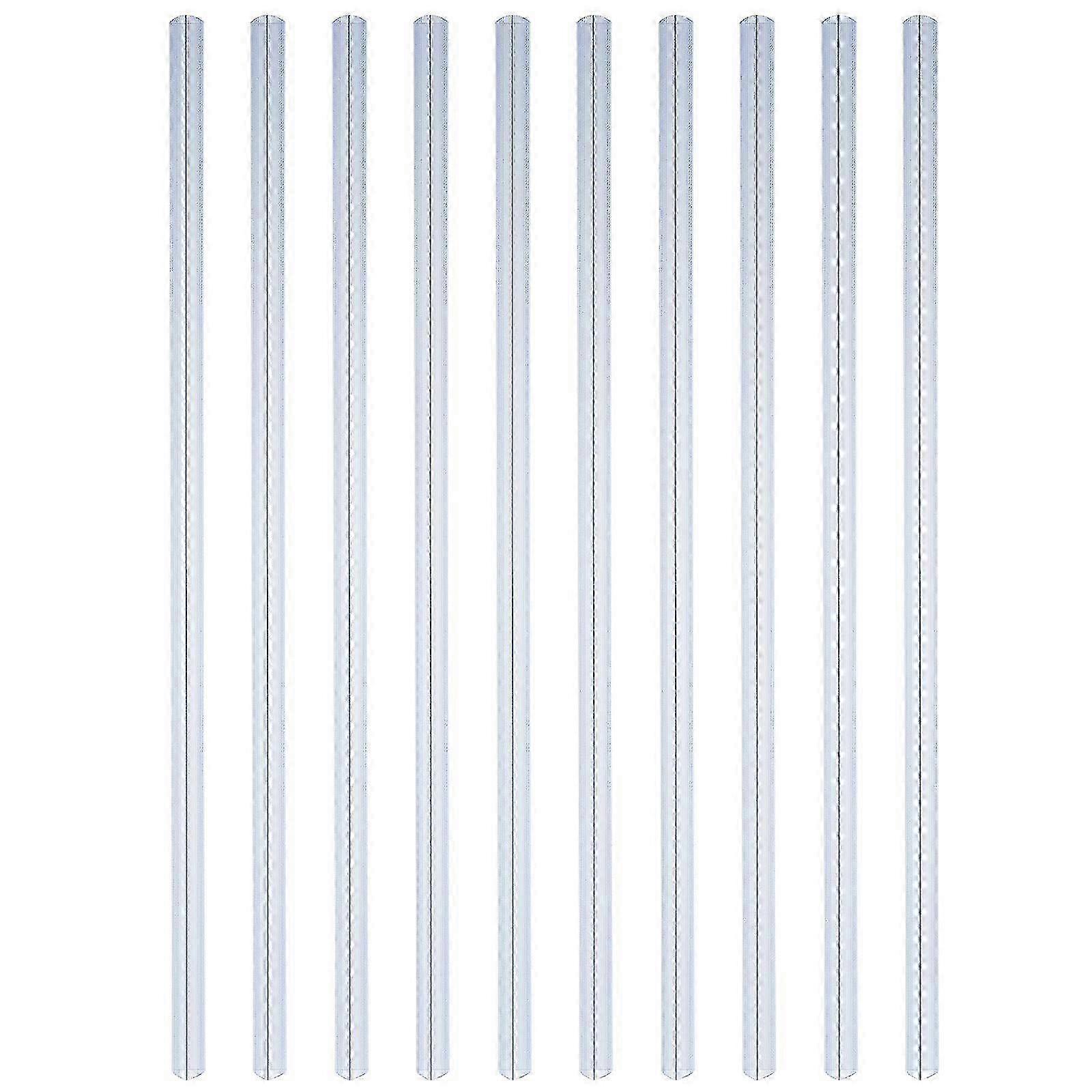 10pcs Durable Slide Binders Loose-leaf Clips Plastic Bookbinding Clips Slide Binders