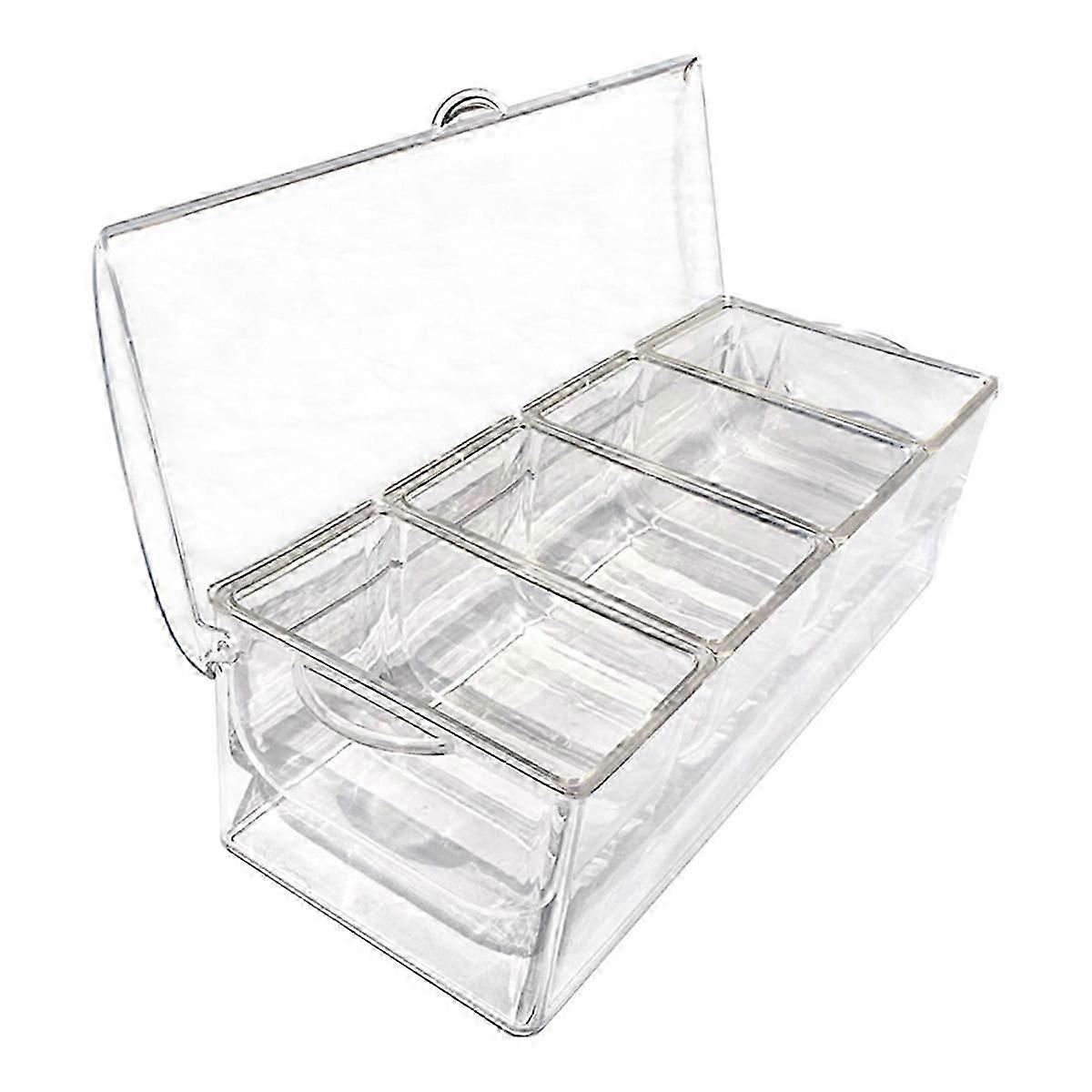 Ice Chilled Condiment with 4 Containers, Condiment Server
