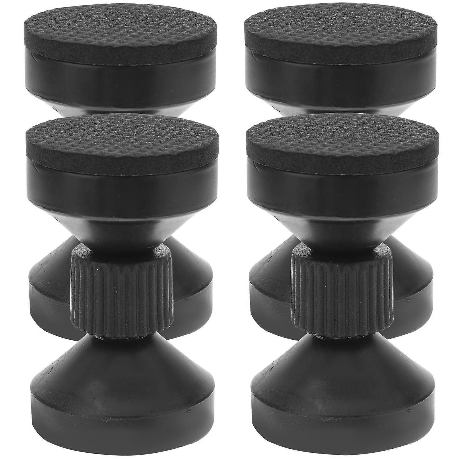 Black Adjustable Bed Headboard Brackets for Bed Support 8Pcs Set