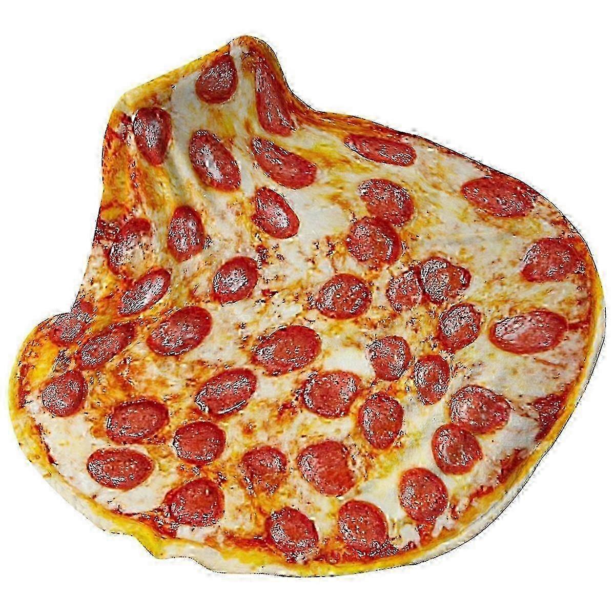 Round Pizza Blanket 150cm Polyester